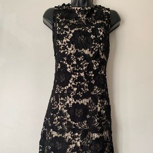 Sleeveless Long Black Dress w/ Detail